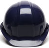 Picture of Pyramex Standard Shell Ratchet Suspension Hard Hat, 4 Point Ratchet Suspension, Dark Blue