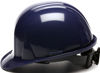 Picture of Pyramex Standard Shell Ratchet Suspension Hard Hat, 4 Point Ratchet Suspension, Dark Blue