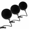 Picture of Enabled Dragonpad USA- 6" Microphone Studio Pop Filter with Clamp - BLK/BLK [3 Pack]