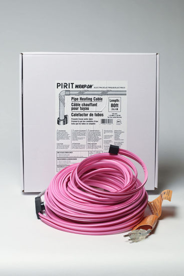 Picture of Wrap-On Pipe Heating Cable - 80-Feet, 120 Volt, Built-in Thermostat, Low Wattage - 31080