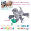 Picture of Nookums Paci-Plushies Shakies - Pacifier Holder - Adapts to Name Brand Pacifiers, Suitable for All Ages, Plush Toy Includes Detachable Pacifier (Brown Giraffe)