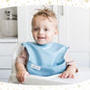 Picture of Tiny Twinkle Mess-Proof Baby Bib - Waterproof Bib for Baby Boy or Girl - Machine Washable - Adjustable Closure - PVC, BPA, & Phthalate Free - Great for Travel - Baby Food Bibs (3 Pack, Space)