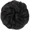 Picture of MORICA 2PCS Messy Hair Bun Extensions Curly Wavy Messy Synthetic Chignon Hairpiece Scrunchie Scrunchy Updo Hairpiece for women.