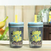 Picture of Zak Designs Minions: The Rise of Gru Plastic Leak-Proof Straw Tumblers with Silicone Sippers for Kids, 15 oz, 2-Piece Kelso Drinkware Set