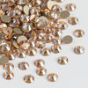 Picture of Beadsland 1440 Pieces Flat Back Crystal Rhinestones Round Gems,Golden Shadow,SS8,2.3-2.5mm