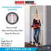 Picture of Magic Mesh Deluxe- White- Hands Free Magnetic Screen Door, Mesh Curtain Keeps Bugs Out, Frame Hook & Loop, Hands Free, Pet & Kid Friendly- Fits Doors up to 39 x 83 Inches