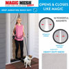 Picture of Magic Mesh Deluxe- White- Hands Free Magnetic Screen Door, Mesh Curtain Keeps Bugs Out, Frame Hook & Loop, Hands Free, Pet & Kid Friendly- Fits Doors up to 39 x 83 Inches