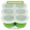 Picture of WeeSprout Silicone Baby Food Freezer Tray with Clip-on Lid - Perfect Storage Container for Homemade Baby Food, Vegetable & Fruit Purees, and Breast Milk