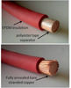 Picture of 8 Gauge 8 AWG 5 Feet Black + 5 Feet Red Welding Battery Pure Copper Flexible Cable Wire - Car, Inverter, RV, Solar