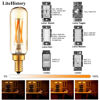 Picture of LiteHistory Dimmable T6 led Bulb 40W Candelabra led 2200K Amber 250lm 4W e12 T25 led Bulb 6Pack