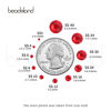 Picture of beadsland 1440 Piece Flat Back Crystal Rhinestones Round Gems,1.3mm-6.5mm,Light Siam(SS10(2.7-2.8mm))