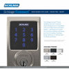 Picture of SCHLAGE BE469ZP CEN 619 Connect Smart Deadbolt With Alarm Inbuilt Century Trim In Satin Nickel