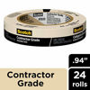 Picture of Scotch Contractor Grade Masking Tape, 0.94 inches by 60.1 yards (1,442 yards total), 2020, 24 Rolls