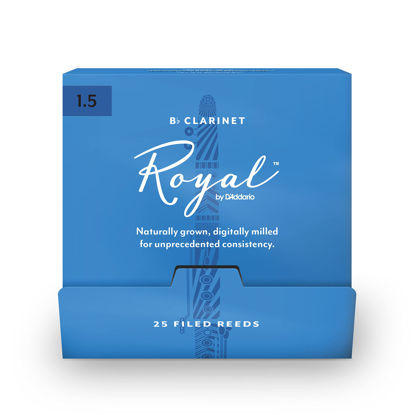 Picture of Royal by D'Addario Bb Clarinet Reeds, #1.5, 25-Count Single Reeds