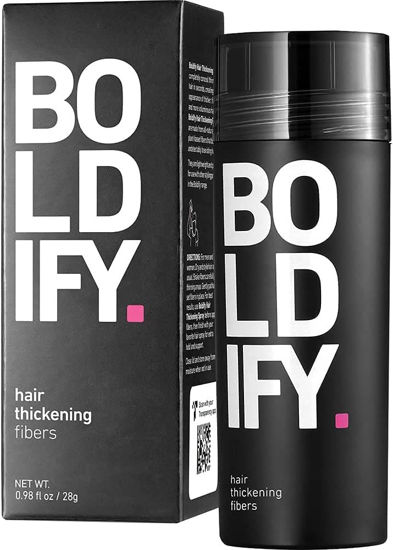 Picture of BOLDIFY Hair Fibers for Thinning Hair (DARK AUBURN) Undetectable & Natural - 28g Bottle - Hair Powder - Completely Conceals Hair Loss in 15 Sec - Hair Thickener & Topper for Fine Hair for Women & Men