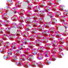 Picture of BEADSLAND 288 Pieces Flat Back Crystal Rhinestones Round Gems,Light Siam AB,SS30,6.3-6.5mm