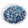 Picture of beadsland 288pcs Flat Back Crystal Rhinestones Round Gems for Nail Art and Craft Glue Fix,Capri Blue(SS30(6.4-6.6mm))