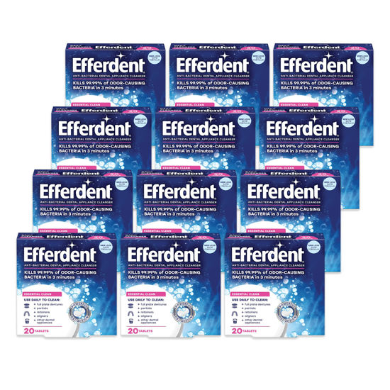 Picture of Efferdent Denture Cleanser Tablets Complete Clean Tablets, 12 Count