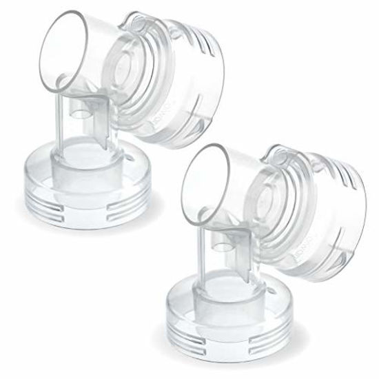 Picture of Maymom MyFit Narrow Neck Base Connectors; Compatible with Medela PersonalFit Connector; Use w/Maymom Two-Piece Shield System, Compatible with Medela Freestyle Flex BreastShield; Lansinoh Shields; 2pc