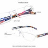 Picture of LifeArt 4 Pairs Reading Glasses, Blue Light Blocking Glasses, Computer Reading Glasses for Women and Men, Fashion Rectangle Eyewear Frame(4 PinkFloral, +2.50 Magnification)