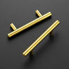 Picture of Ravinte 3 Pack | 5'' Cabinet Pulls Brushed Brass Stainless Steel Kitchen Drawer Pulls Cupboard Pulls Cabinet Handles 5”Length with 3” Hole Center