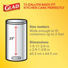 Picture of Glad® ForceFlex Tall Kitchen Drawstring Trash Bags â€“ Antimicrobial Protection - 13 Gallon White Trash Bag, Clean Citrus Scent â€“ 80 Count (Pack of 1) (Package May Vary) (78767) (10012587787691)