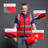 Picture of Reflective Safety Vest for Women Men High Visibility Security with Pockets Zipper Front Meets ANSI/ISEA Standards