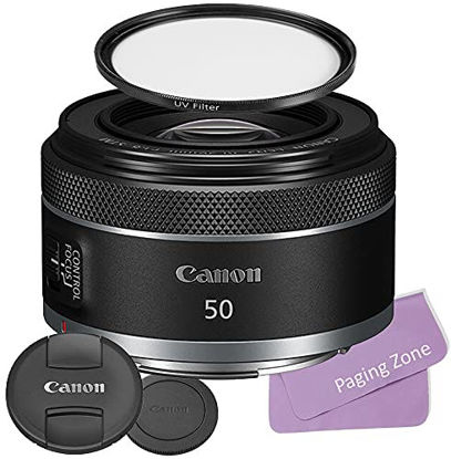 Picture of Canon RF 50mm f/1.8 STM Lens Bundle + High Definition UV Ultraviolet Filter & Microfiber Cloth