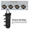 Picture of Yosoo123 4pcs/Set Black + Black Unfilled Outdoor Tent Sandbag Parasol Support Sandbag Advertising Shed Windproof Fixed Sandbag