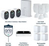 Picture of Arlo - Ultra 2 Spotlight 3-Camera Security Bundle Indoor/Outdoor Wireless 4K Security System, White