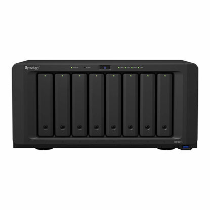 Picture of Synology DiskStation DS1821+ NAS Server with Ryzen 2.2GHz CPU, 32GB Memory, 144TB HDD Storage, 1TB M.2 NVMe SSD, 4 x 1GbE LAN Ports, DSM Operating System