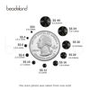 Picture of beadsland 1440 Piece Flat Back Crystal Rhinestones Round Gems,1.3mm-6.5mm,Black(SS10(2.7-2.8mm))