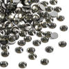 Picture of beadsland 1440pcs Flat Back Crystal Rhinestones Round Gems for Nail Art and Craft Glue Fix,Black Diamond(SS16(3.8-4.0mm))