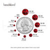 Picture of beadsland 1440 Piece Flat Back Crystal Rhinestones Round Gems,1.3mm-6.5mm,Dark Siam (SS20(4.6-4.8mm))