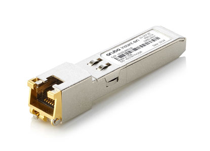Picture of Aruba 1 Gigabit SFP RJ45 transceiver for Copper Ethernet Category 5e Connections up to 100 Meters (R9D17A)