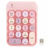 Picture of PUSOKEI Wireless Numeric Keypad, Cute Number Pad for Game Direction Switching, Portable Cute 18-Round Key Keypad, Retro Typewrite Round Key for Windows XP/7/8/10/ iOS(Pink)