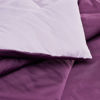 Picture of Amazon Basics Reversible, Lightweight Microfiber Comforter Blanket - Twin / Twin XL, Plum / Light Purple