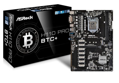Picture of ASRock H110 Pro BTC+ 13GPU Mining Motherboard Cryptocurrency