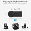 Picture of Dommy Bluetooth Receiver V4.2 Portable Wireless Bluetooth Adapter Car Assist and Hands-Free Car Kit Audio Bluetooth Receiver, System 3.5 mm for Speakers, Headphones, Cars, Home Stereo Music Streaming