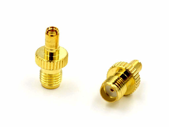 Picture of 2pcs SMA Female to TS9 Male Gold-Plated Pure Copper