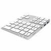 Picture of Wired/Bluetooth Numeric Keypad, Portable Wireless Bluetooth 34-Key External Number Pad with 2 USB 3.0 Interface for Computer Laptop Windows, OS, Android(Silver)