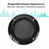 Picture of ASHATA Speaker Grill Cover,2 Inch Speaker Decorative Steel Mesh Circle,Shatter Resistant Car Speaker Protective Mesh Cover (Black)