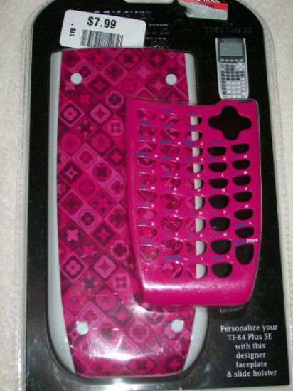 Picture of Designer Faceplate & Holster for Ti-84 Plus SE - Pink