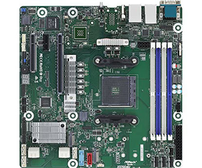 Picture of ASRock Rack X570D4U Socket AM4/ AMD X570/ DDR4/ SATA3&USB 3.2/ Micro-ATX Server Motherboard