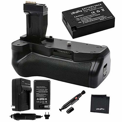 Picture of Ultrapro Battery Grip Bundle for Canon Rebel T6i, T6s: Includes BG-E18 Replacement Grip, 1-Pk LP-E17 Long-Life Battery, Charger, UltraPro Accessory Bundle
