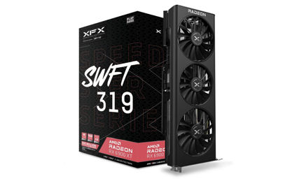 Picture of XFX Speedster SWFT 319 AMD Radeon RX 6900 XT CORE Gaming Graphics Card with 16GB GDDR6 HDMI 3xDP, AMD RDNA 2 RX-69XTAQFD9