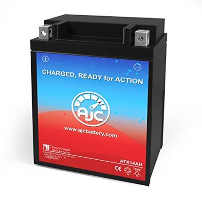 Picture of EverStart ES14AHBS Powersports Replacement Battery - This is an AJC Brand Replacement