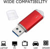 Picture of USB Flash Drives 1TB 2TB 2.5TB, Memory Sticks USB Stick 2.0 Thumb Drives Pen Drive for pc Laptop Tablet mac car TV (2TB-A Red)