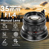 Picture of PERGEAR 35mm F1.4 Full-Frame Manual Focus Lens, Compatible with Sony E-Mount Cameras A7 A7II A7III A7R A7RII A7RIII A7RIV A7S A7SII A7SIII A9 A7C A6400 A6000 A6600 A6100 A6500 A6300