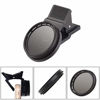 Picture of KASCLINO Phone Camera Lens Kit, 37MM External Portable CPL Filter Circular Polarizer with Holder and Storage Case, Universal Clip-On Cell Phone Camera Lens (Black)